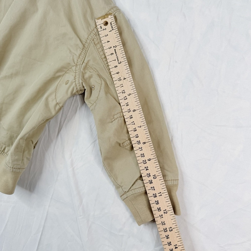 VTG OSHKOSH BGOSH Kids Bomber Jacket Khaki 100% COTTON Lining 100% NYLON SZ-3T - Picture 15 of 16